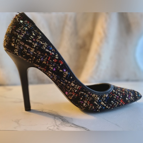 NWOT, CHARLES DAVID, MULTI-COLOR, POINT-TOE PUMPS, SZ 7.5 - Picture 7 of 15
